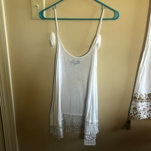 ❤️FWP: Free With Purchase❤️ White Lacey Tank Top